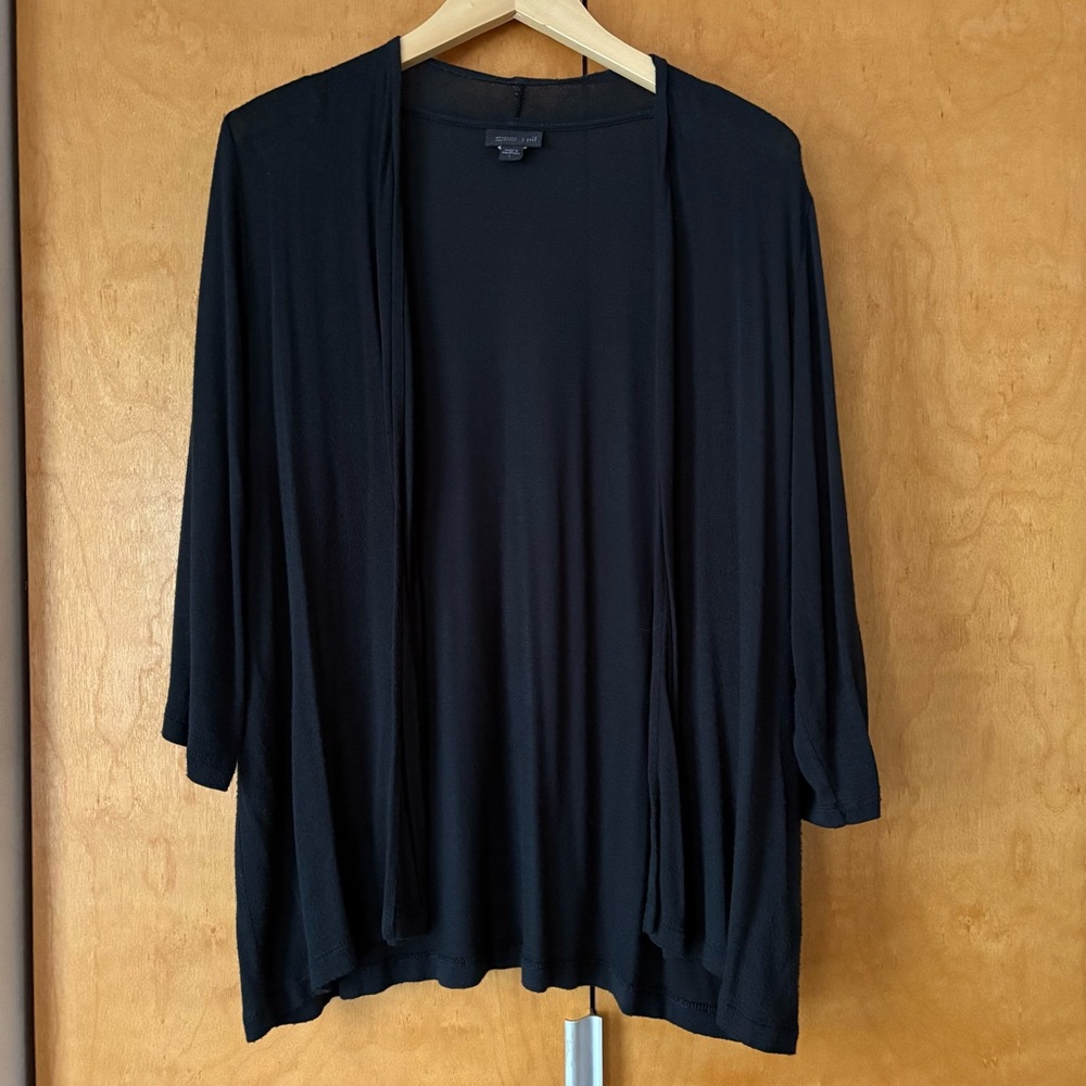 J.Jill Black Knit Duster